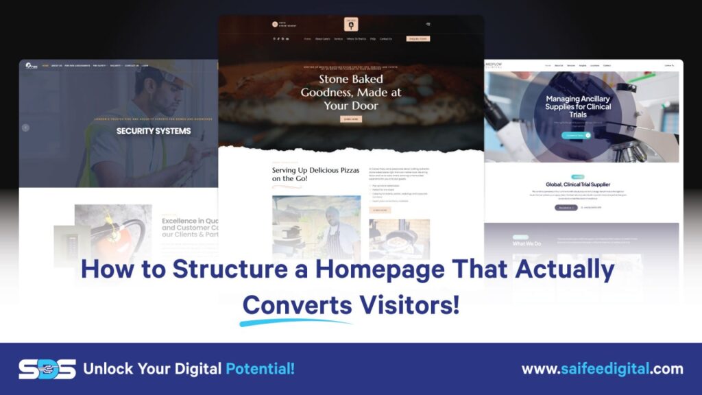 How to Structure a Homepage That Actually Converts Visitors