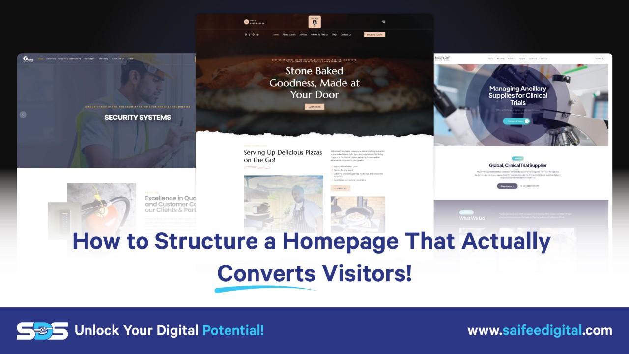 How to Structure a Homepage That Actually Converts Visitors